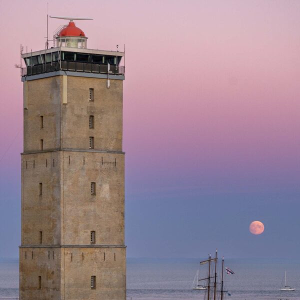 Brandaris Terschelling volle maan