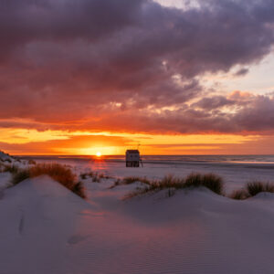 Terschelling sunset Drenkenlingenhuisje