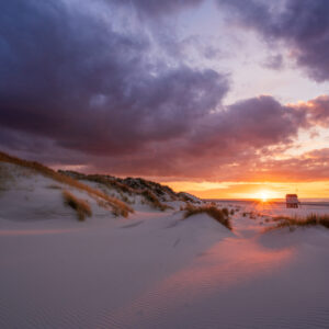 zonsondergang Terschelling strand